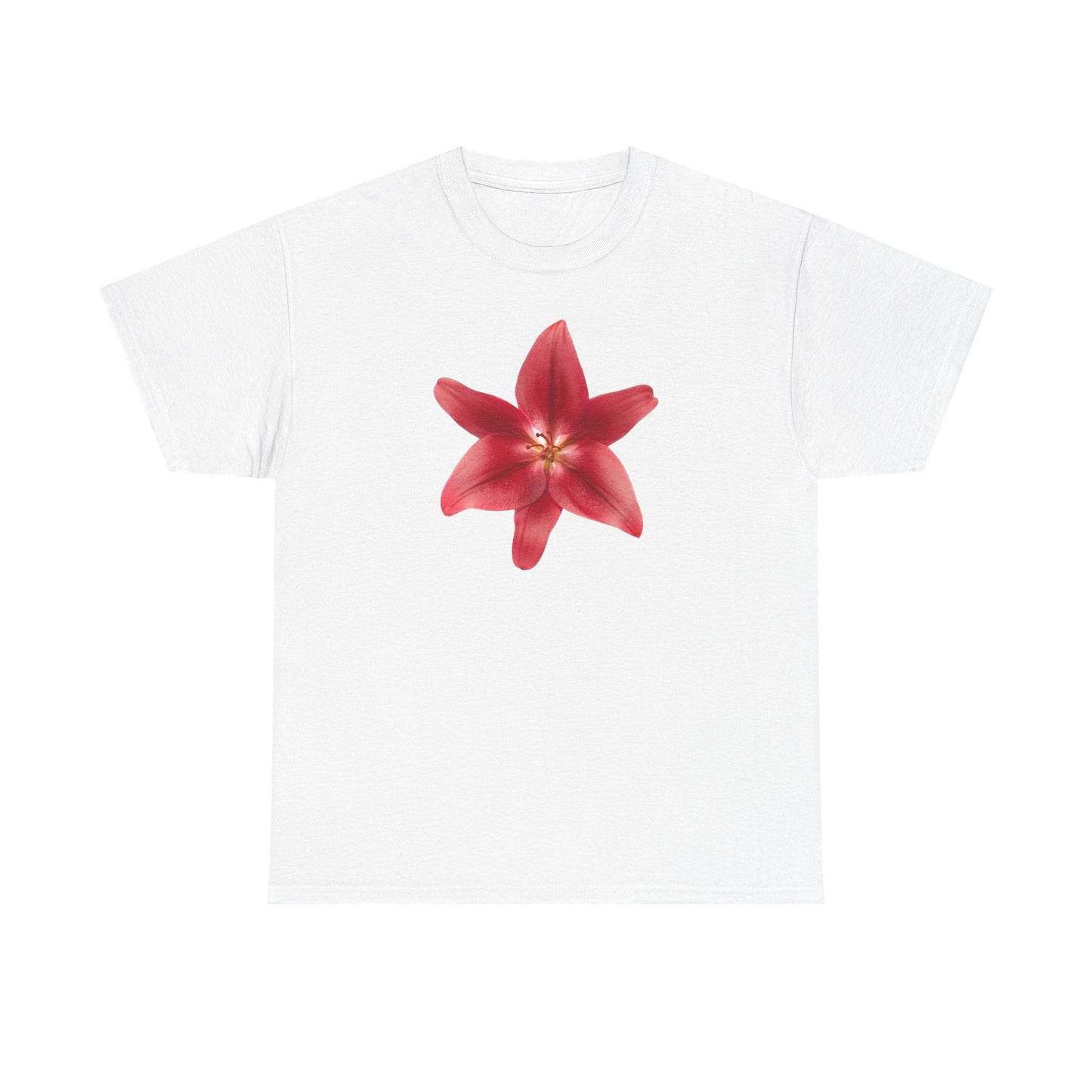Pink Hawaiian flower Graphic Tee Shirt