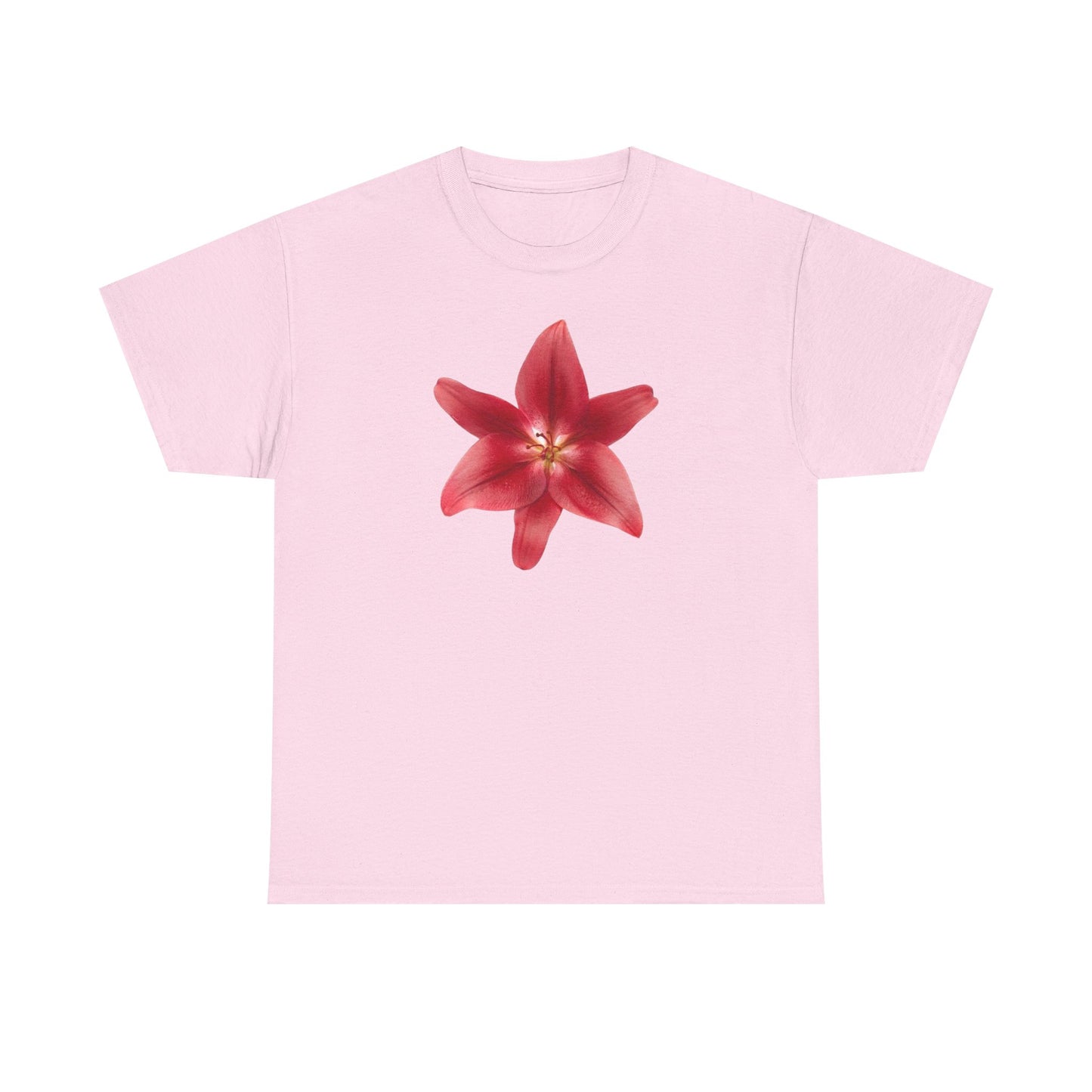 Pink Hawaiian flower Graphic Tee Shirt