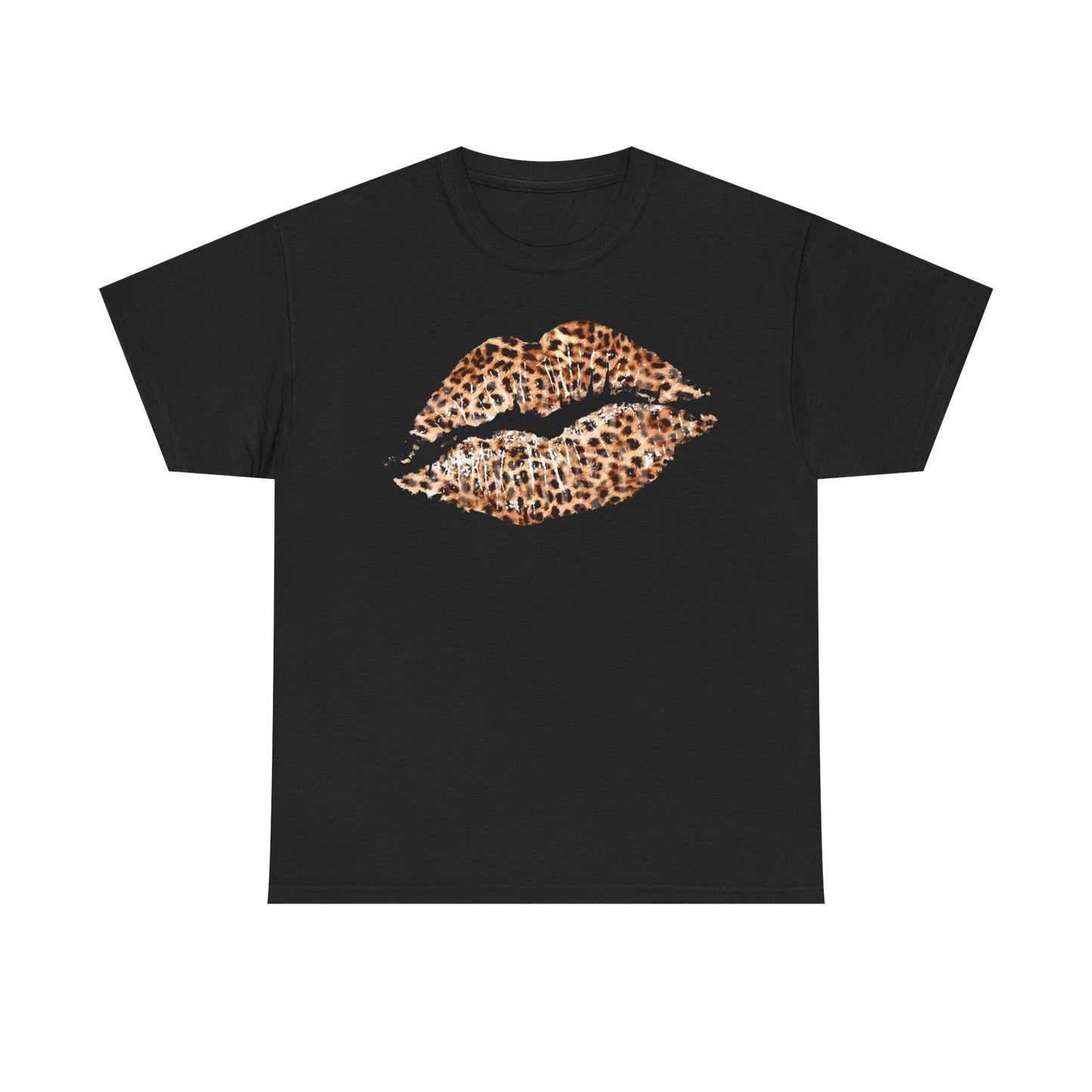 Leopard Lips Graphic Tee Shirt