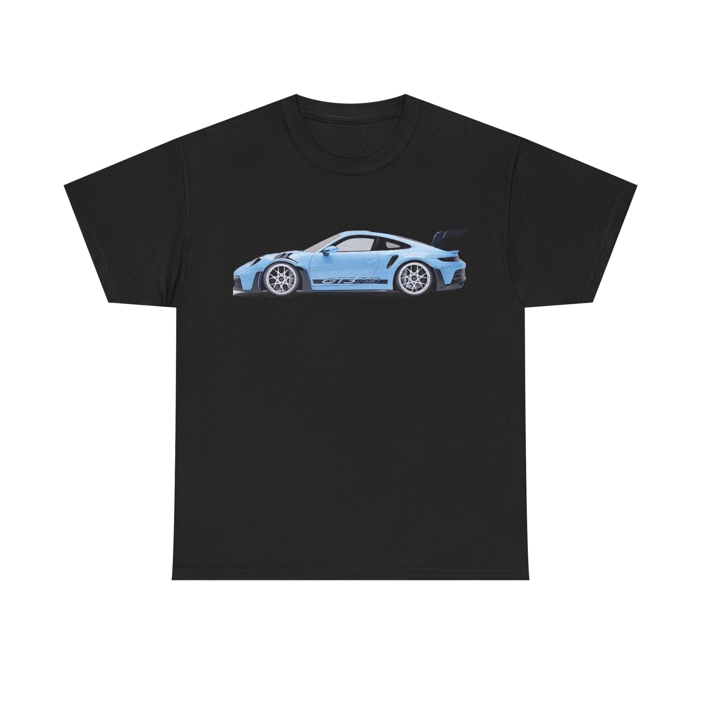 Blue Porsche Graphic Tee Shirt