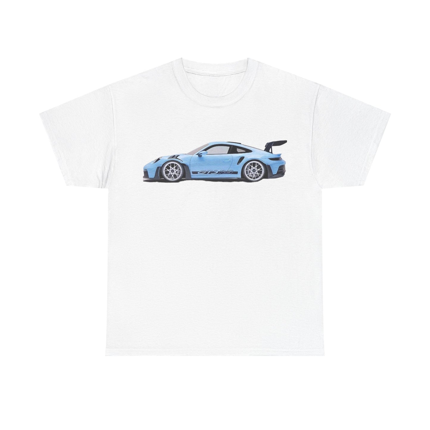 Blue Porsche Graphic Tee Shirt