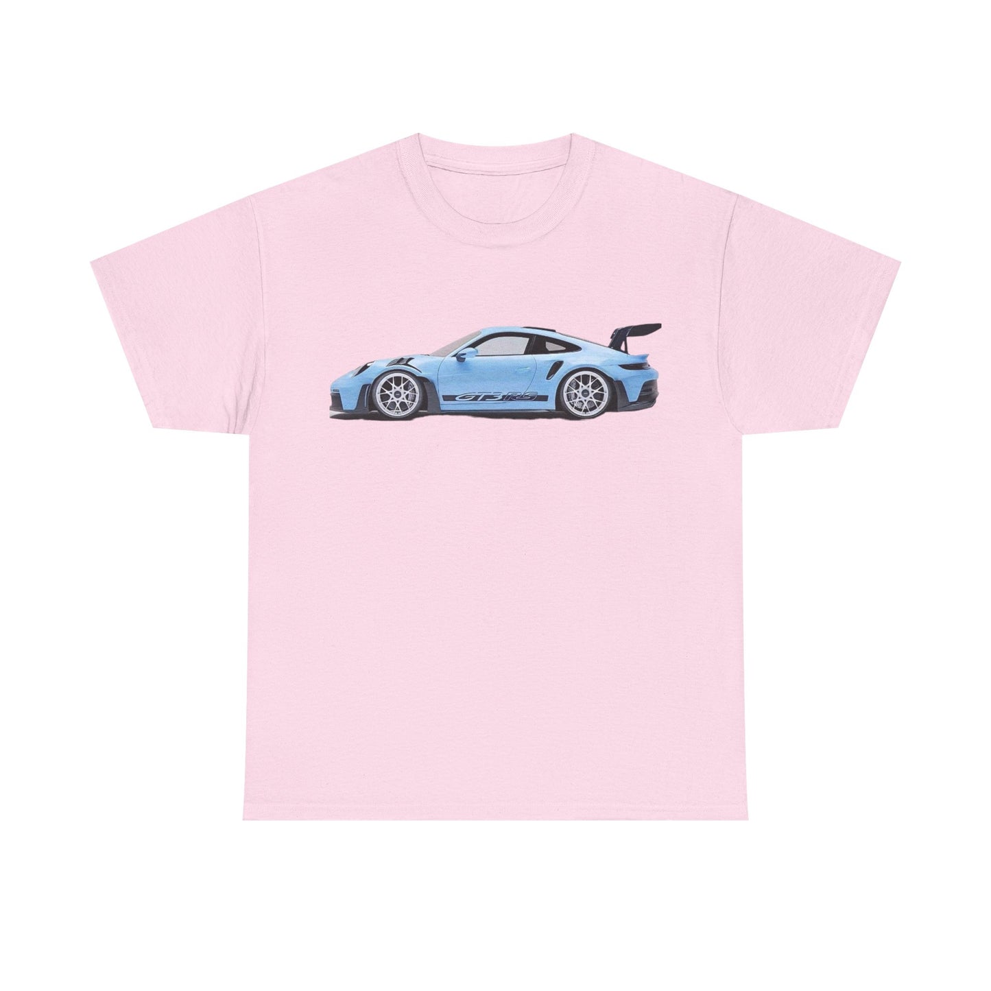 Blue Porsche Graphic Tee Shirt
